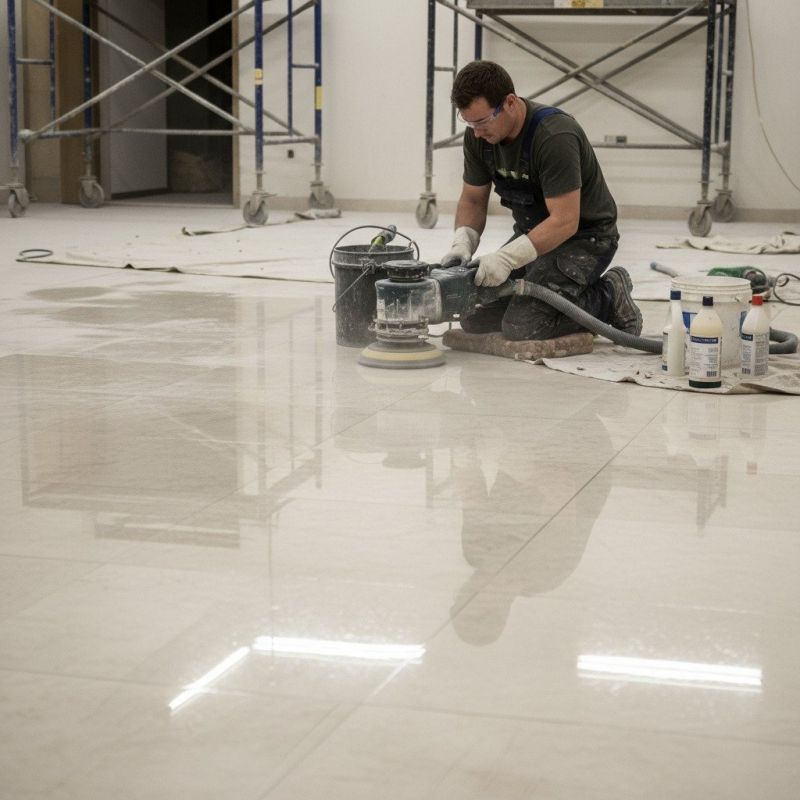 Local Shower Tile Polishing pros at work