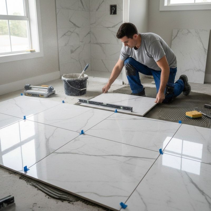 Marble Slab Installation